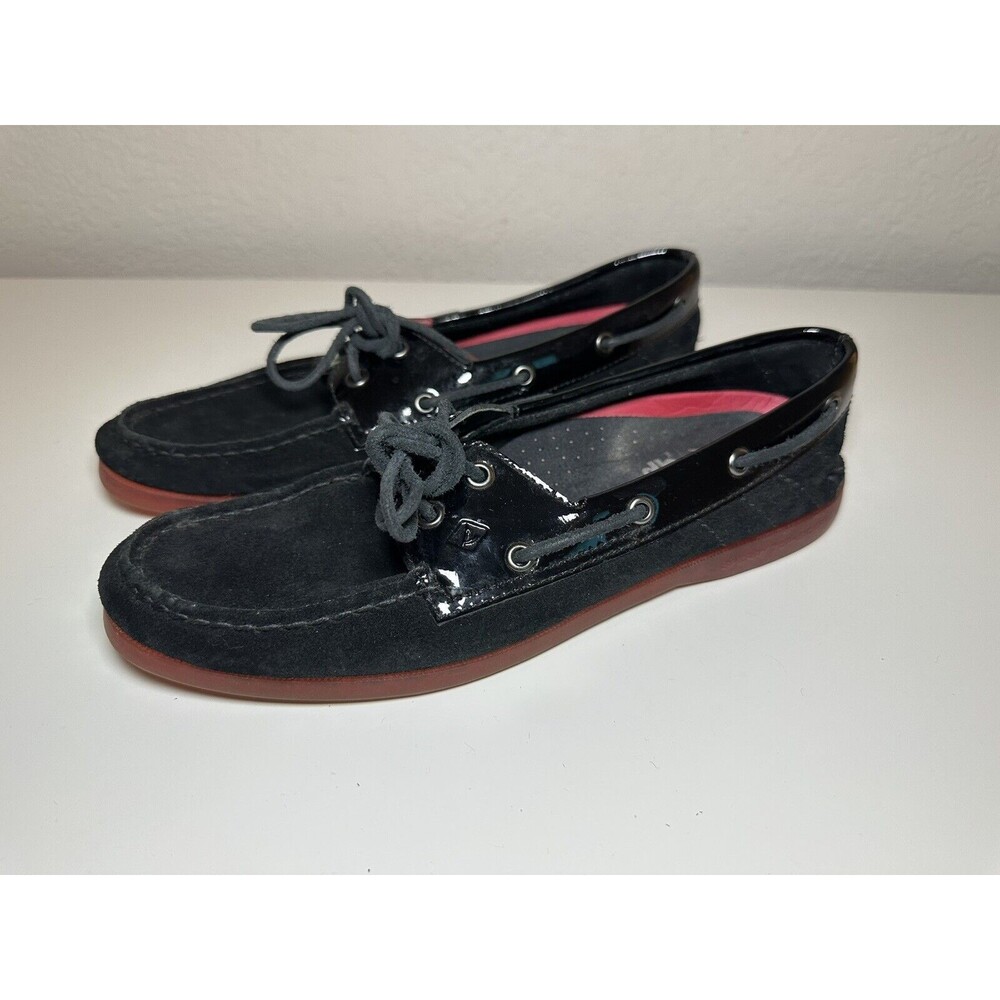 Sperry x Star Wars‎ Flats Womens Size 8 Black A/O 2-Eye Darth Vader Leather Red